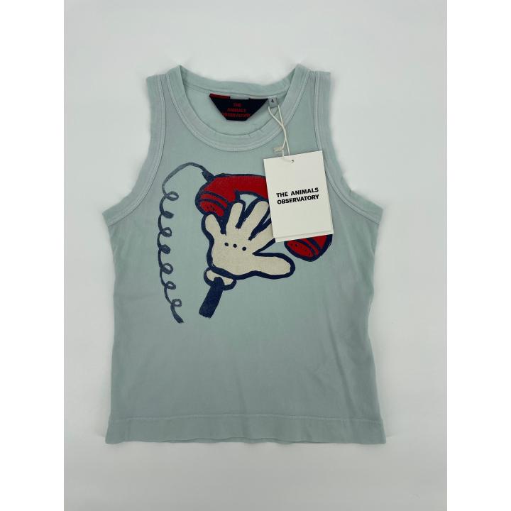 Tanktop Lichtblauw Mickey - 104 - Nieuw