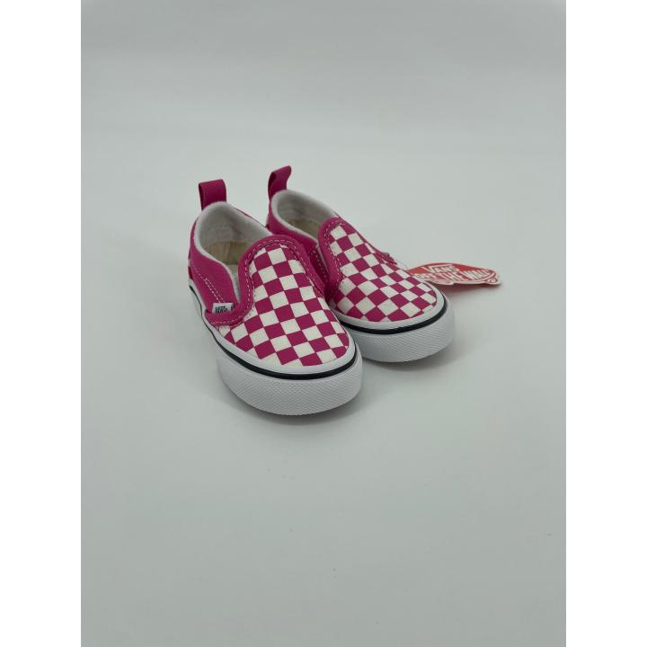 Slip On Classic Roze Wit Geblokt Maat 21