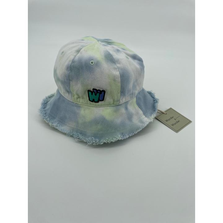 Zonnehoedje Blauw Tie Dye 6 - 10 Jaar