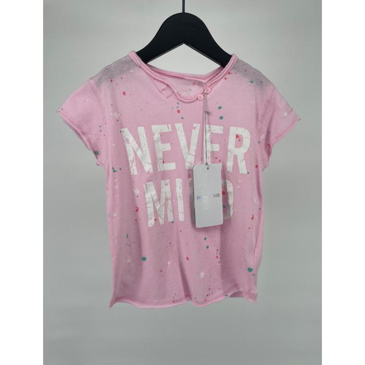 T-shirt Roze Never Mind Maat 104