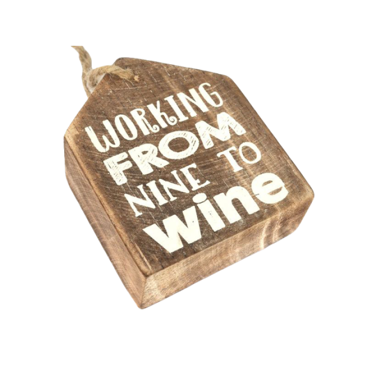 Woodart Hanger Working nine to Wine Naturel