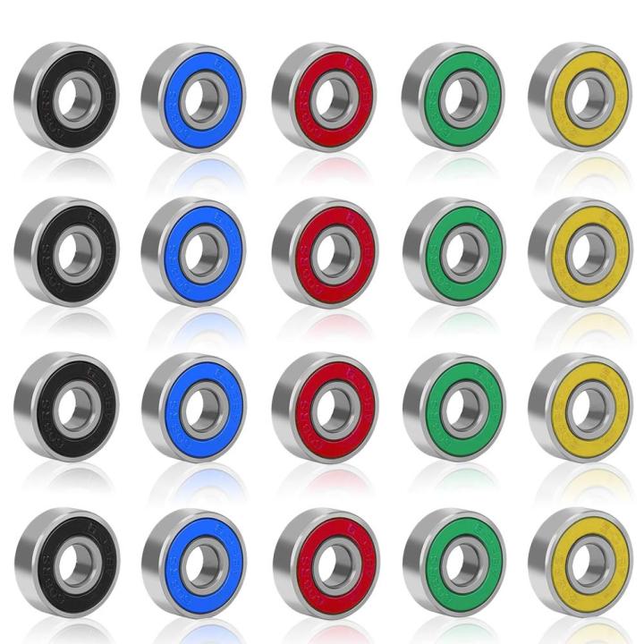Kleurrijke skateboardlagers voor maximale prestaties - Veelkleurig