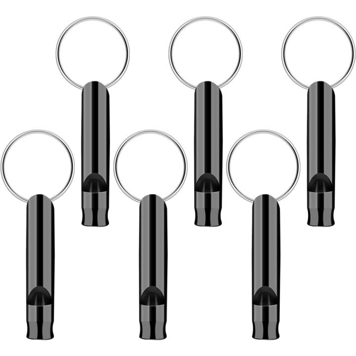 Blijf veilig met onze 6-delige aluminium noodfluitjes voor outdoor avonturen!