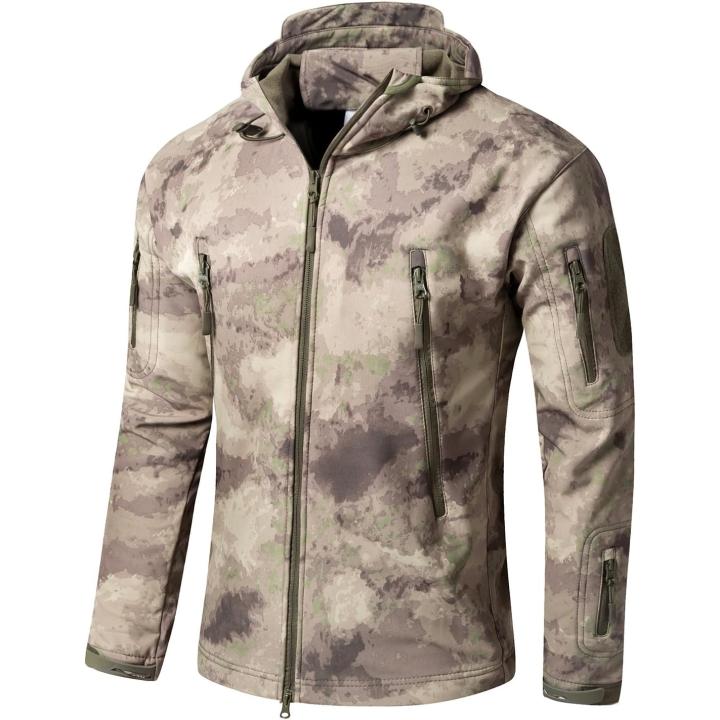 Camouflage tactische heren softshell jas: de perfecte metgezel voor je outdoor avonturen - Geel Camouflage - M