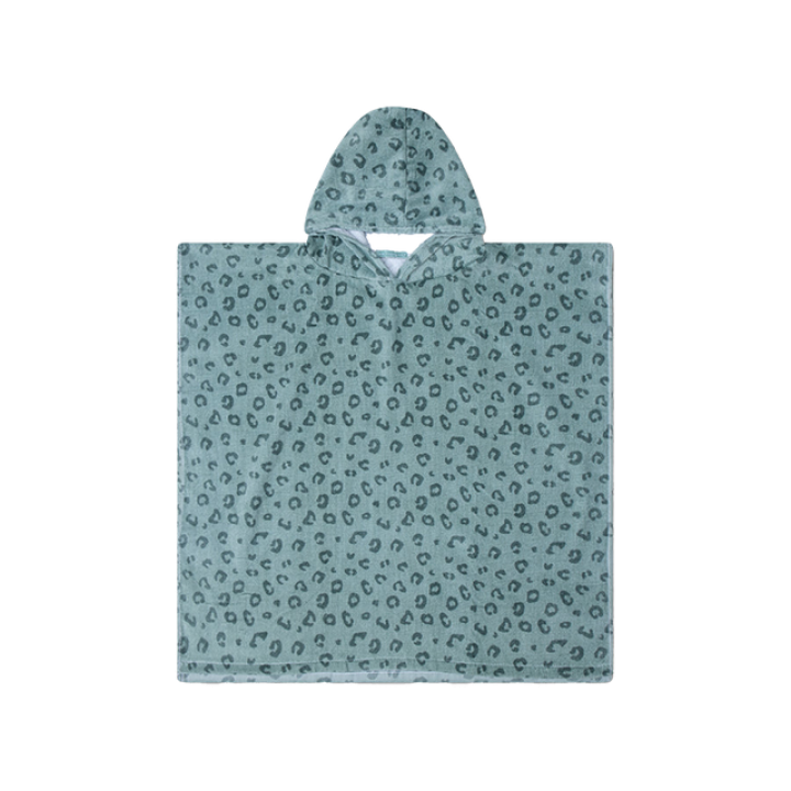 Swim Essentials Badstof Poncho Groen Panterprint