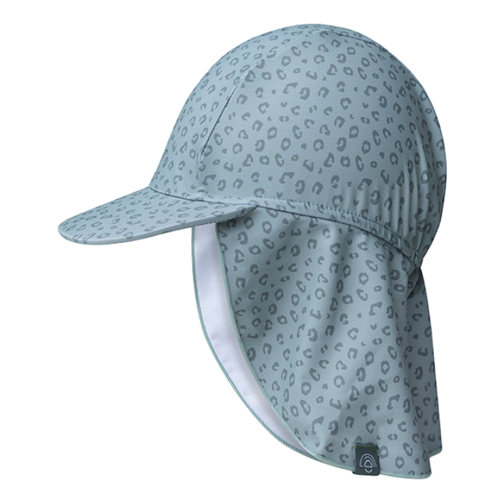 Swim Essentials zonnepet met klep panter groen - 0-1 jaar