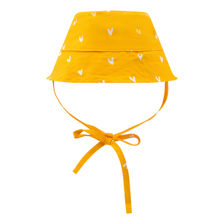 Swim Essentials UV Zonnehoedje Oranje Hartjes - 0-1 jaar
