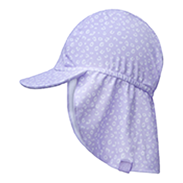 Swim Essentials UV Zonnepet met klep Lila Panterprint - 0-1 Jaar