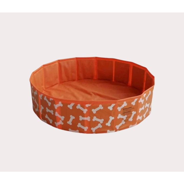 Swim Essentials Zwembad voor honden 80 cm Oranje Botjes