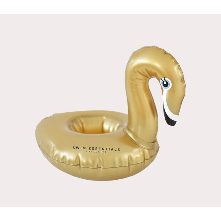 Swim Essentials Opblaasbare Bekerhouder Gouden Zwaan