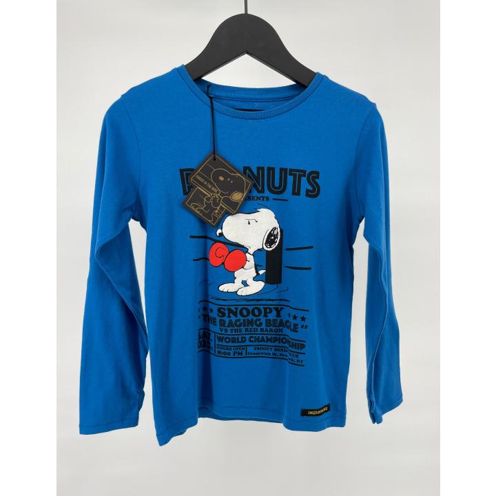 Longsleeve Blauw Snoopy Boksen Maat 122