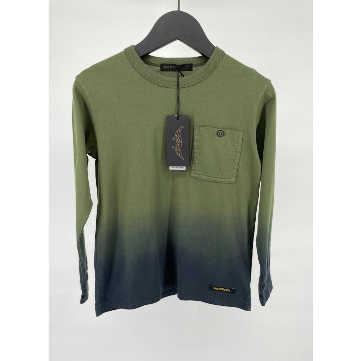 Longsleeve Groen Dip Dye Maat 122
