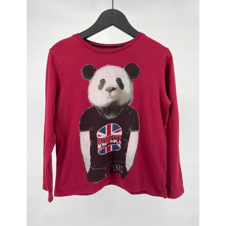 Longsleeve Rood Pandabeer Maat 128