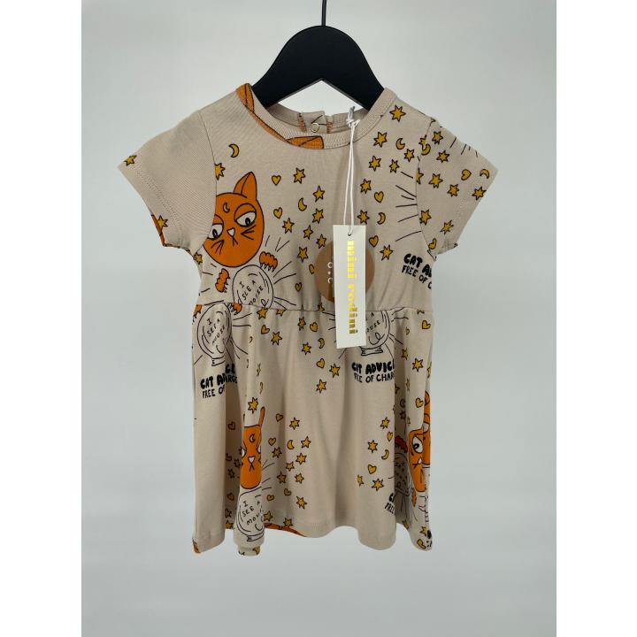 Jurkje Beige Cat Advice Maat 68 - 74