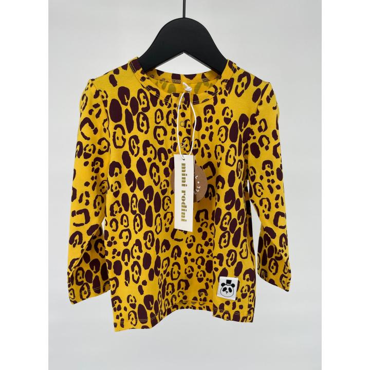 Longsleeve Geel Luipaard Maat 80 / 86