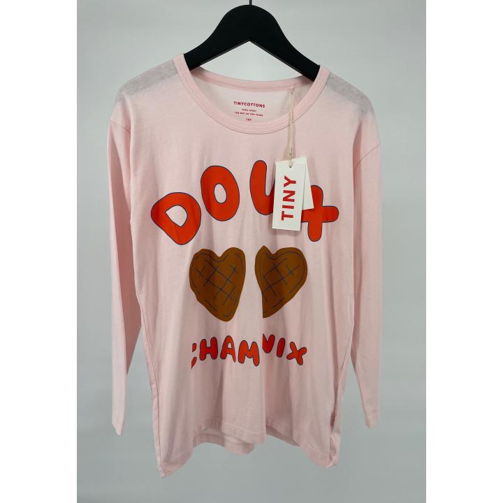 Longsleeve Roze DOUX Chamonix Hartjes Maat 140