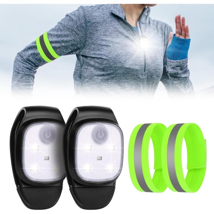 Veilig en verlicht: Clip-on running lights voor nachtelijke activiteiten - 2 PCS