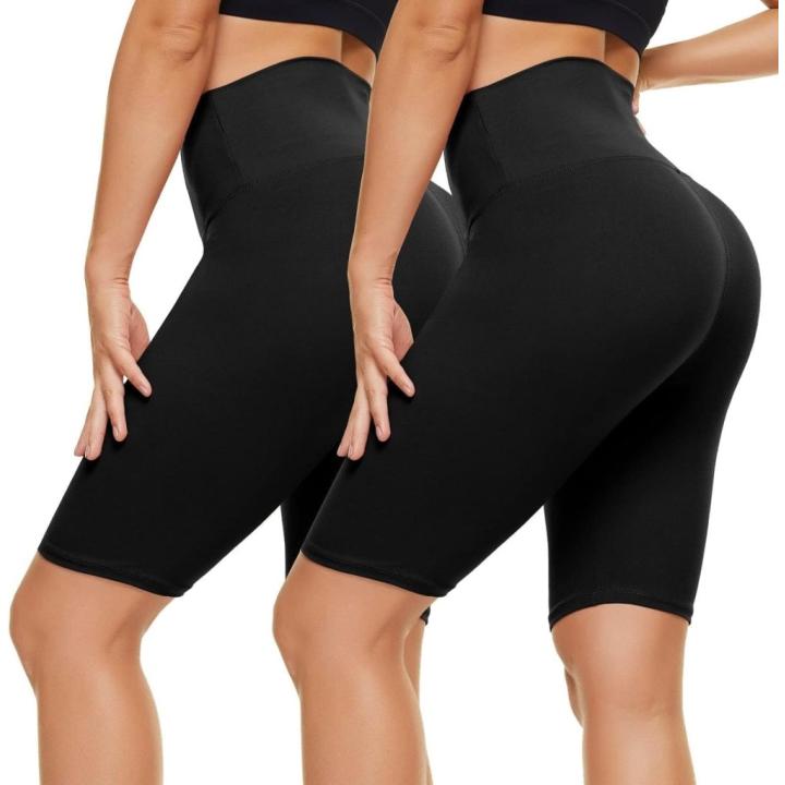 Damen Kurze Leggings High Waist Hotpants Unterhose Blickdicht Sportshorts Sommer Shorts Damen für Yoga Joggen Pilates Fitness