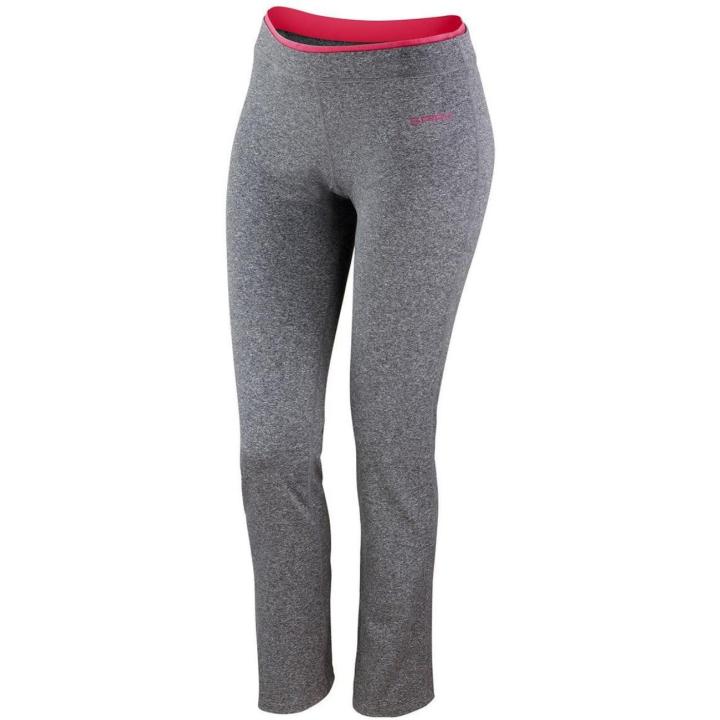 Elegantie in beweging: Ontdek onze dames sportbroek voor stijlvol comfort! - XXS - Sport Grey Marl/ Hot Coral