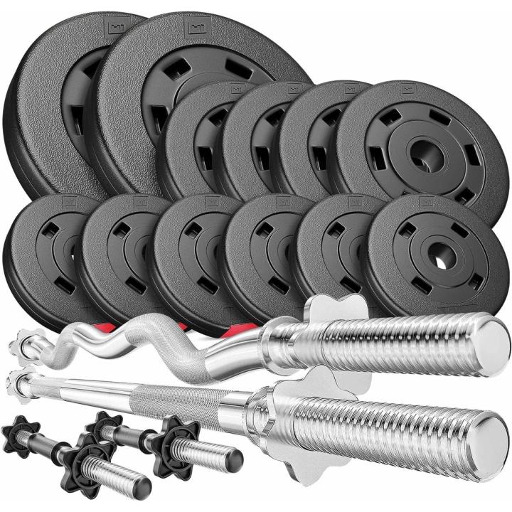 De ideale halterset van 45 kg voor krachttraining thuis