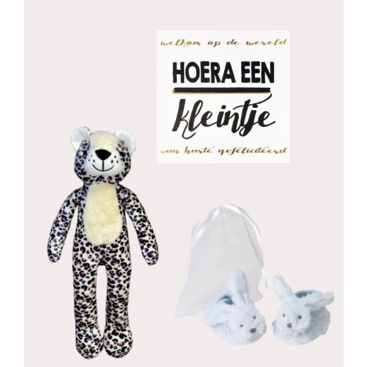 Happy Horse x By Lout Cadeauset Blauw Slofjes + Knuffel