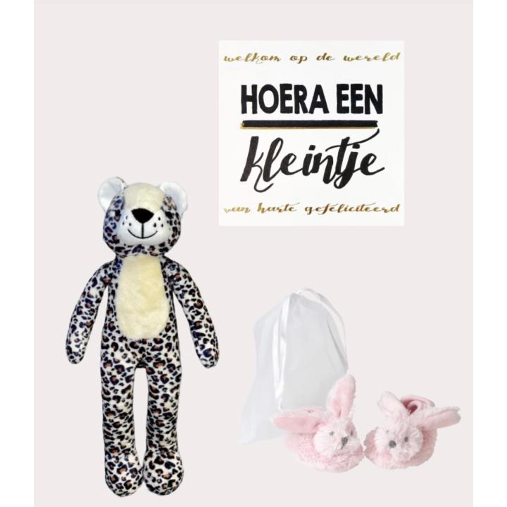 Happy Horse x By Lout Cadeauset Roze Slofjes + Knuffel