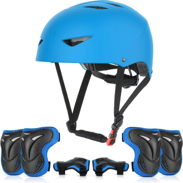 Skate bescherming set voor kinderen: veilig en comfortabel - Blauw