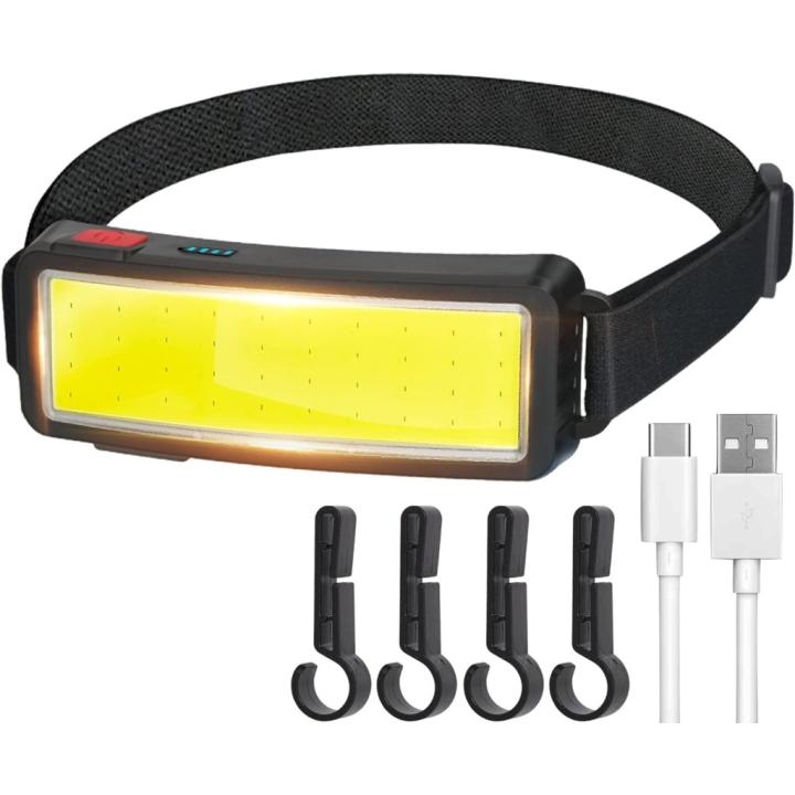 Altijd verlicht met een krachtige, oplaadbare led-hoofdlamp! - Wit licht-1 pak