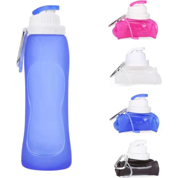 Ontdek de ultralichte herbruikbare siliconen sportfles - Jouw perfecte hydratatiepartner! - Blauw