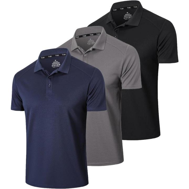 Blijf stijlvol en comfortabel met onze super-dry poloshirts voor heren! - S - Zwart Grijs Navy