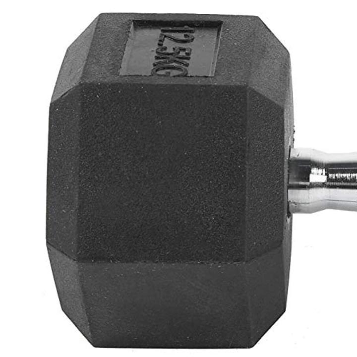 Ontdek de kracht en duurzaamheid van onze rubberen hexagon dumbbells, 25KG!