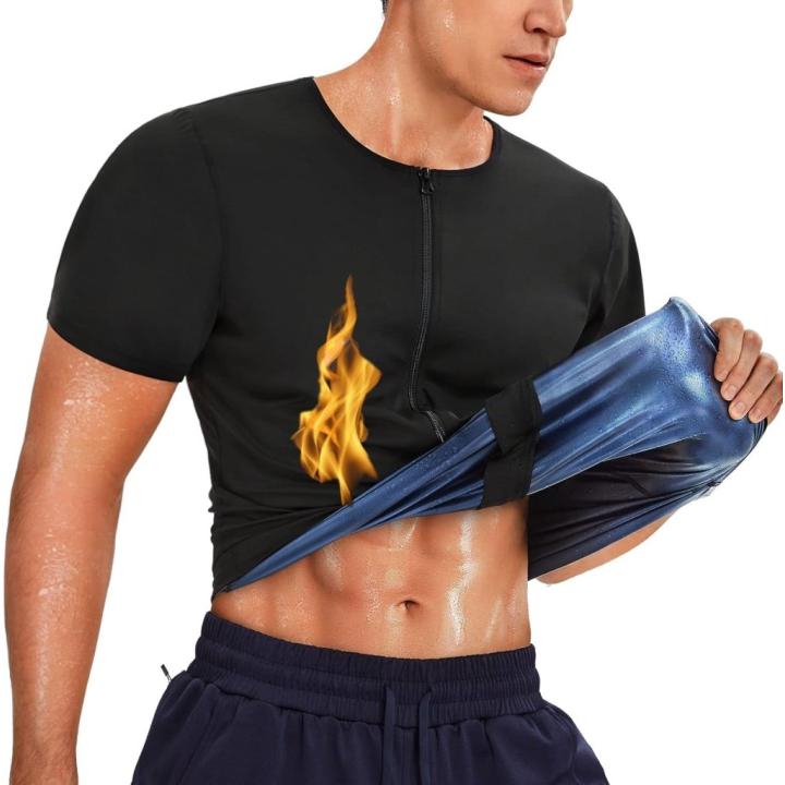 Sauna shirt voor heren: Versnel je afslankdoelen - L - Zwart
