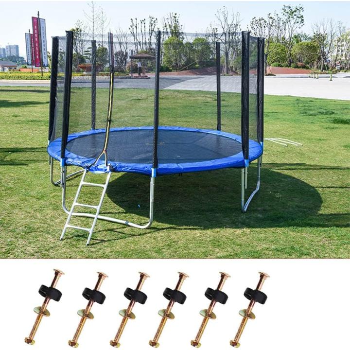 Schroeven voor Bevestiging van de trampoline Set van 6 Trampolineschroeven Accessoires voor Tuintrampoline Kindertrampoline