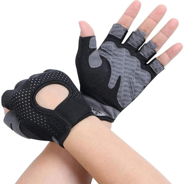 Verbeter je training met onze premium fitness handschoenen van microvezel - #2 Zwart-L
