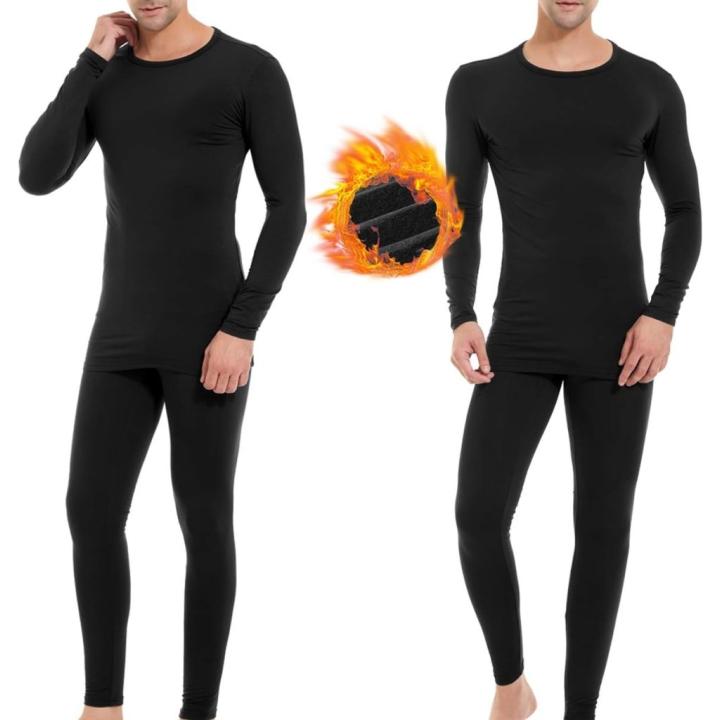 Blijf warm en comfortabel met thermisch ondergoed voor heren - XXL - Zwart