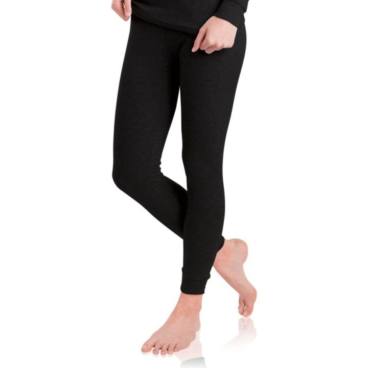 Warme en comfortabele thermische onderbroek voor dames en meisjes - M - Zwart