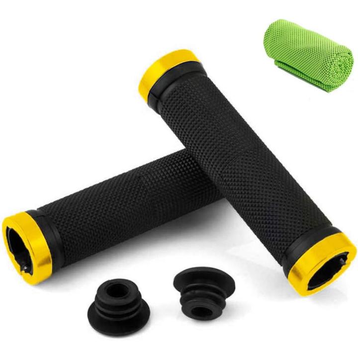 Fiets handvatten: Premium comfort voor jouw fietstochten - Geel