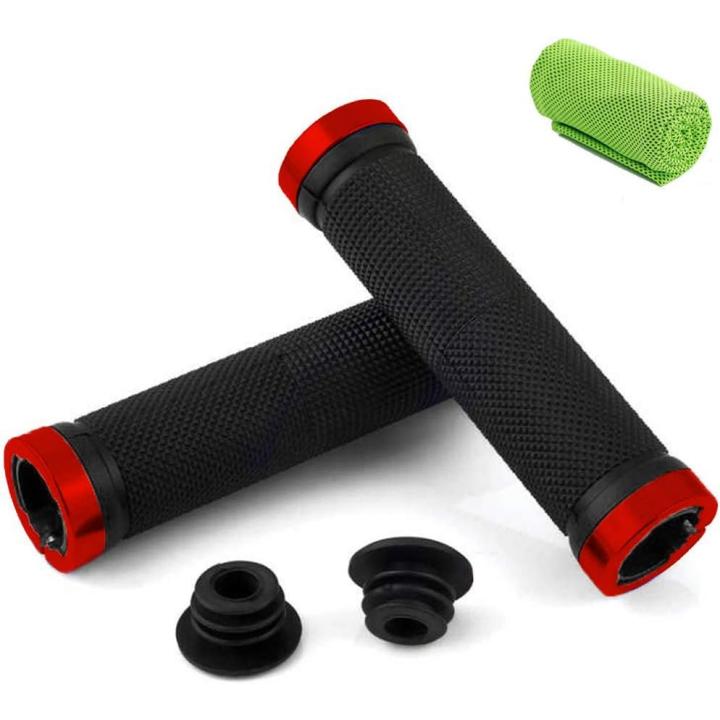 Fiets handvatten: Premium comfort voor jouw fietstochten - Rood