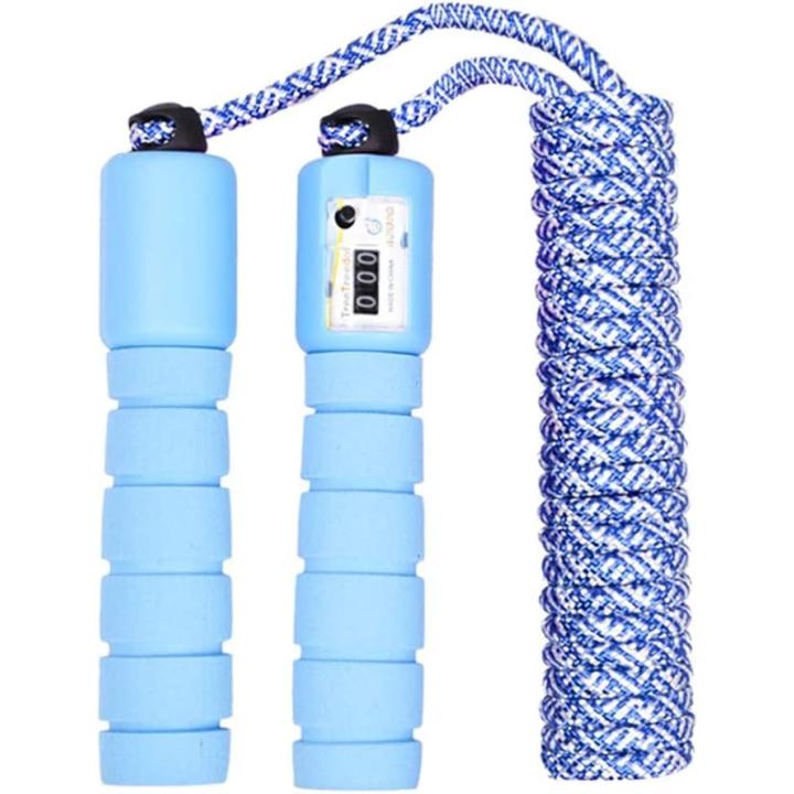 Verstelbaar springtouw voor kinderen en tieners - Comfortabel en duurzaam - Blauw