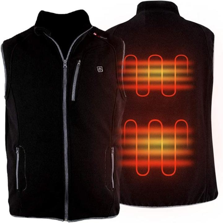 Verwarmd vest met USB-batterij: Warm en comfortabel, waar je ook bent - Zwart - S