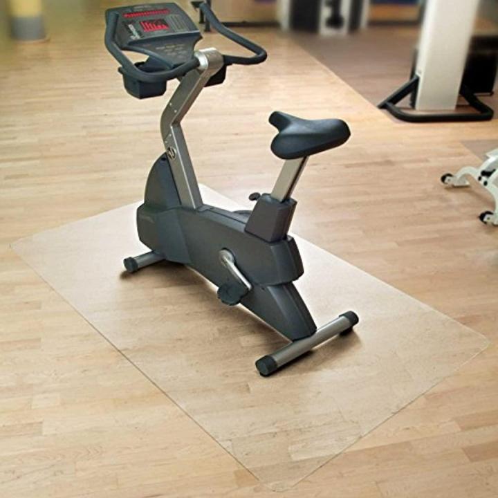 Beschermmat voor sporttoestellen: Veilig en duurzaam trainen - transparant - 75 x 120 cm
