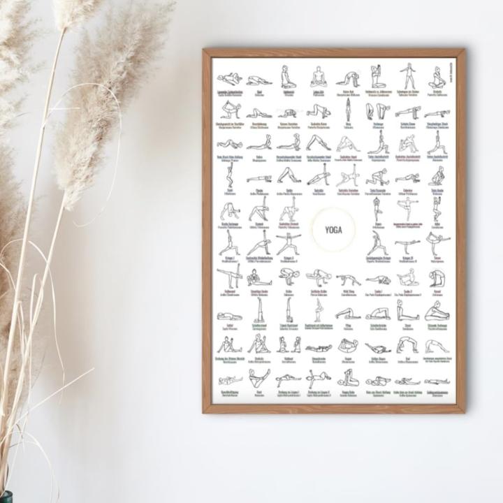 Ontdek de ultieme A2 yoga poster - Jouw gids naar 76 Asana's en meer!