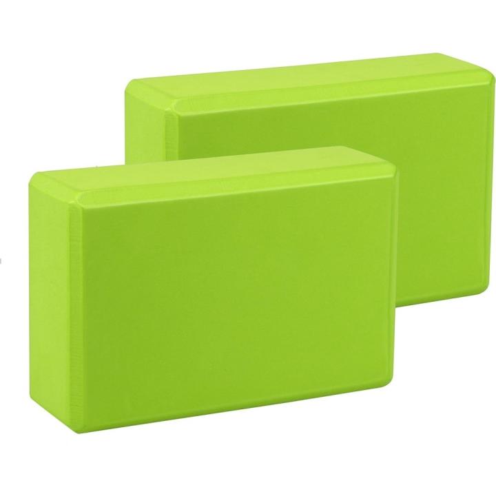 Ervaar ultieme ondersteuning met onze yogablokken - 23 x 15 x 7.5 cm - Groen