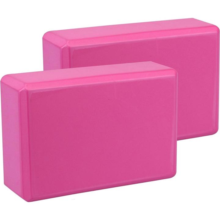 Ervaar ultieme ondersteuning met onze yogablokken - 23 x 15 x 7.5 cm - roze