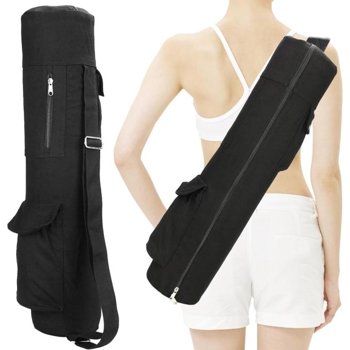 Yogatas met vak voor nat en flessenvak, multifunctionele yoga-gymtas, verstelbare schouderriem, yoga-accessoires, opbergtas voor yogamatten en yoga-accessoires, sporttas voor dames