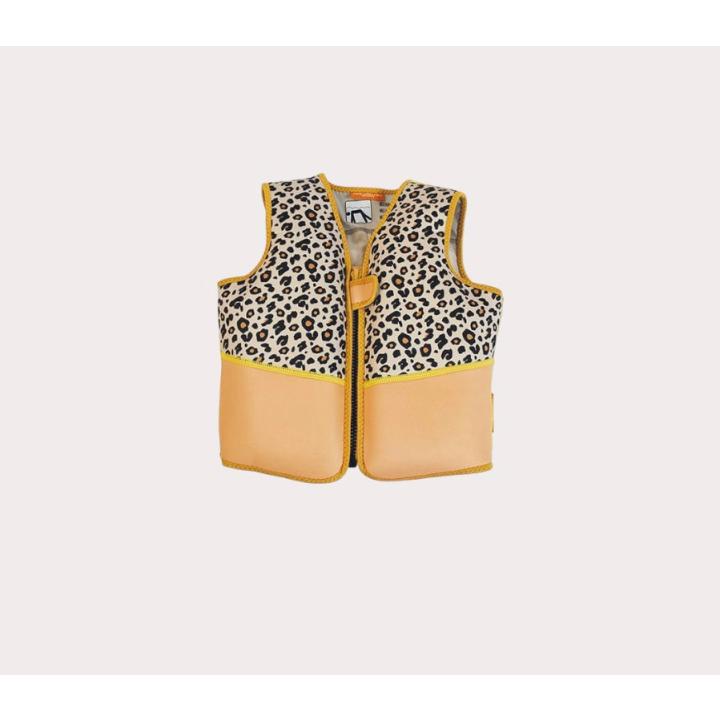 Swim Essentials Zwemvest Beige Panterprint