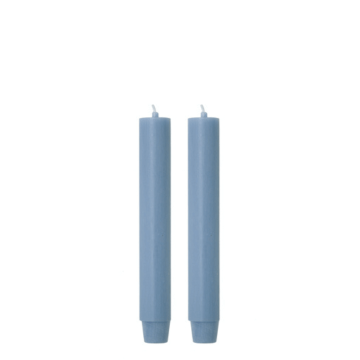 Kaars blauw set van 2 stuks