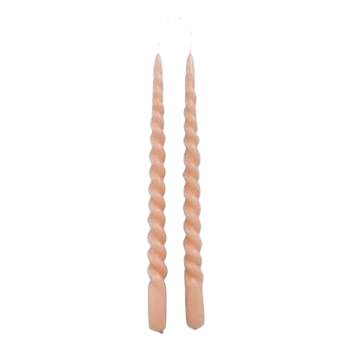 Kaars swirl Blossem set van 2