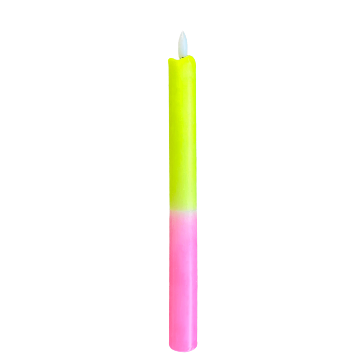 Ledkaars roze/geel excl. batterijen