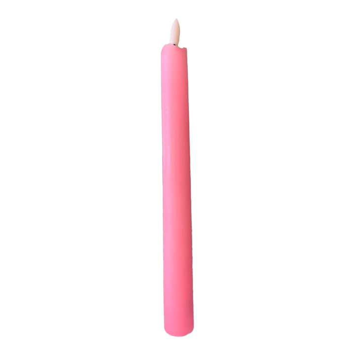 ledkaars roze inclusief  batterijen